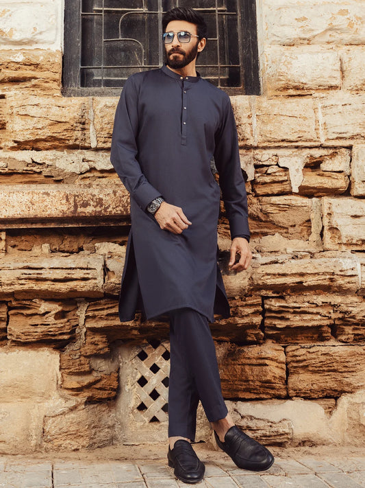 Grey Plain Kurta Trouser - ALET-KT-3002-R3