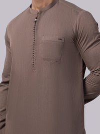 Brown Blended Kurta Trouser - AL-KT-3013