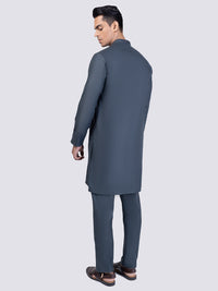 Green Blended Kurta Trouser - AL-KT-3017A