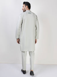 Light Green Blended Kurta Trouser - AL-KT-3031A