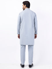 Light Grey Blended Kurta Trouser - AL-KT-3045A - Almirah Online