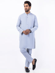 Light Blue Blended Kurta Trouser - AL-KT-3045B - Almirah Online