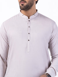 Beige Blended Kameez Shalwar - AL-KS-3053B
