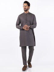 Brown Blended Kurta Trouser - AL-KT-3078 - Almirah Online