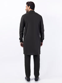 Dark Green Blended Kurta Trouser - AL-KT-3072