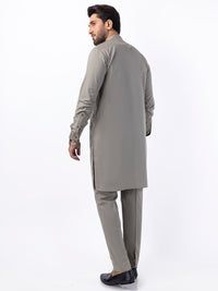 Light Green Blended Kurta Trouser - AL-KT-3074