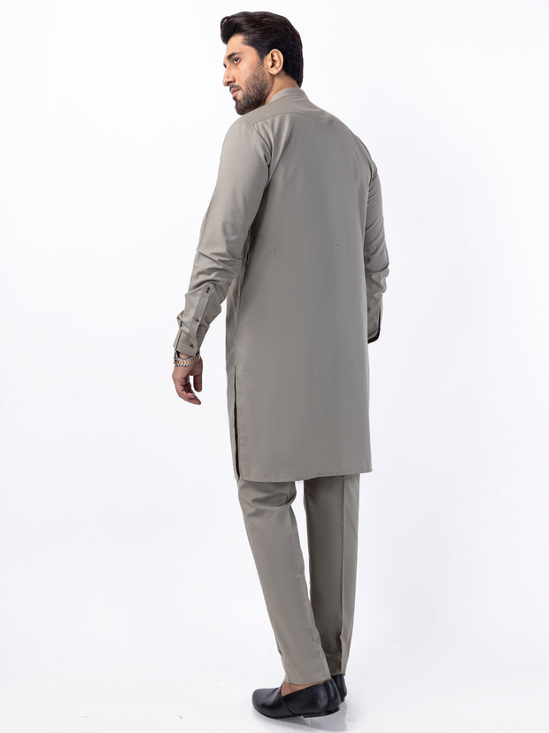 Light Green Blended Kurta Trouser - AL-KT-3074 - Almirah Online