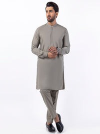 Light Green Blended Kurta Trouser - AL-KT-3074
