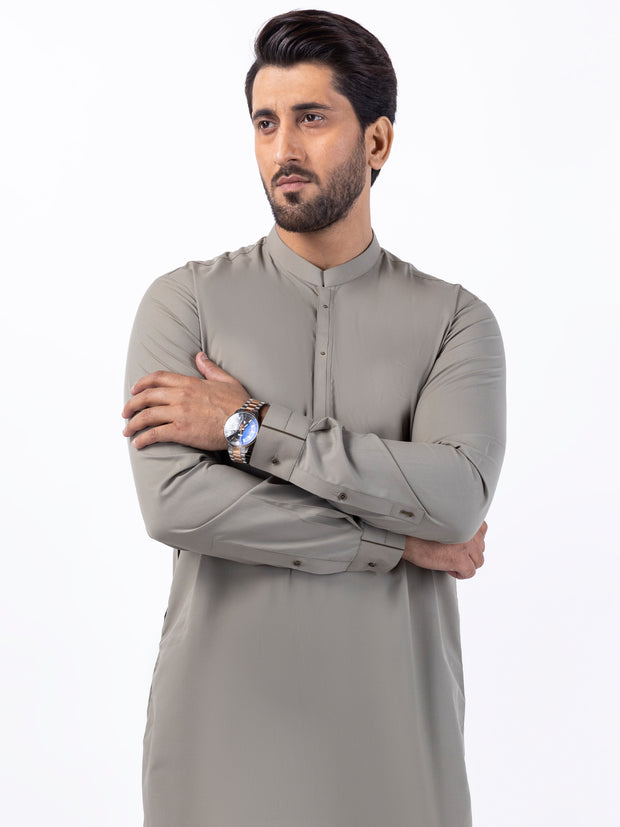 Light Green Blended Kurta Trouser - AL-KT-3074 - Almirah Online