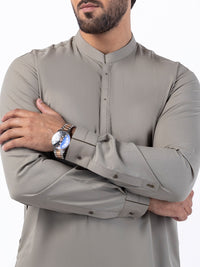 Light Green Blended Kurta Trouser - AL-KT-3074