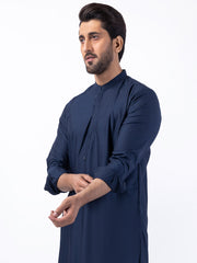 Navy Blue Blended Kurta Trouser - AL-KT-3086 - Almirah Online