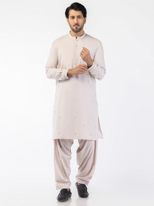 Tea Pink Blended Kameez Shalwar - AL-KS-3170A