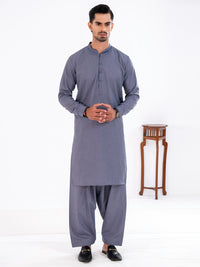 Blue Blended Kameez Shalwar - AL-KS-3227