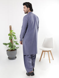 Blue Blended Kameez Shalwar - AL-KS-3230