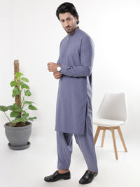 Blue Blended Kameez Shalwar - AL-KS-3230