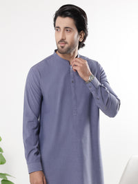 Blue Blended Kameez Shalwar - AL-KS-3230