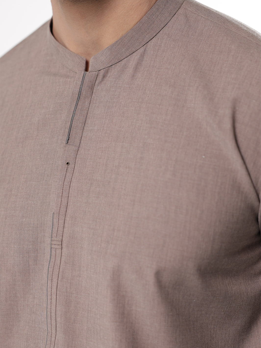 Brown Blended Kameez Shalwar - AL-KS-3231