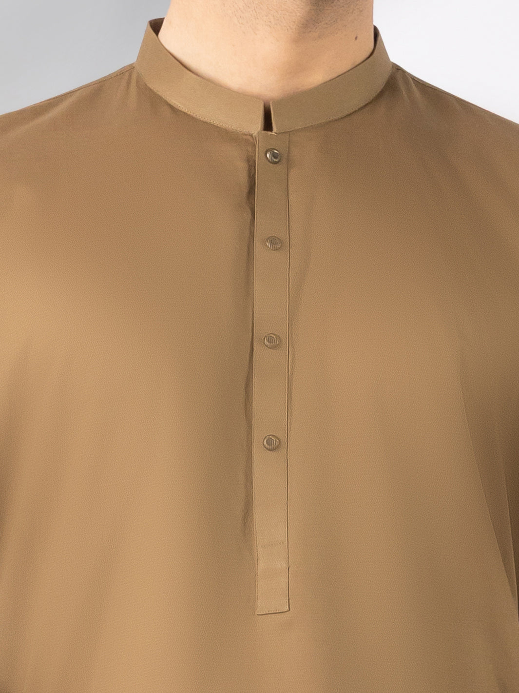 Olive Cotton Kameez Shalwar - AL-KS-3242D