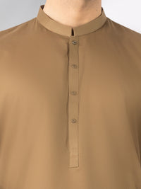 Olive Cotton Kameez Shalwar - AL-KS-3242D