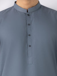 Grey Blended Kameez Shalwar - AL-KS-3244B