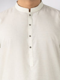 Cream Blended Kameez Shalwar - AL-KS-3244D