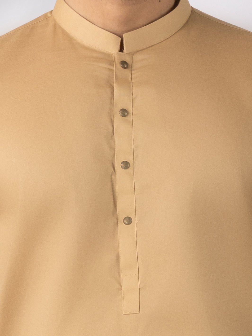 Beige Cotton Kameez Shalwar - AL-KS-3245C