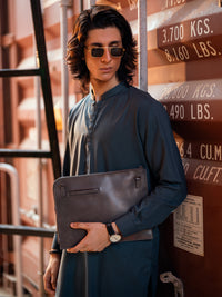 Teal Kameez Shalwar - AL-KS-3274