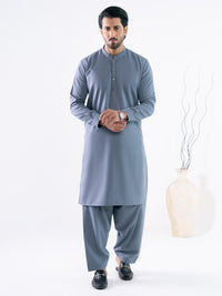 Grey Cut & Sew Kameez Shalwar - AL-KS-3347