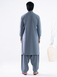 Grey Cut & Sew Kameez Shalwar - AL-KS-3347