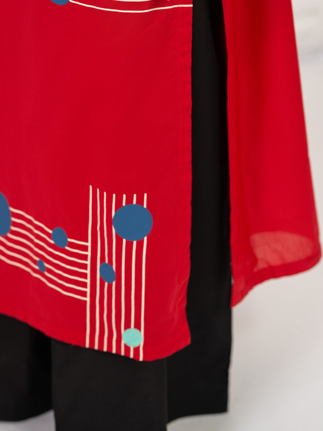Red Lawn Kurti - AL-LK-1183