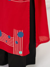 Red Lawn Kurti - AL-LK-1183