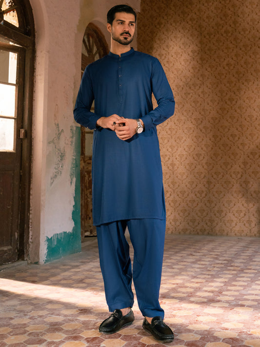 Blue Kameez Shalwar - AL-KS-3373
