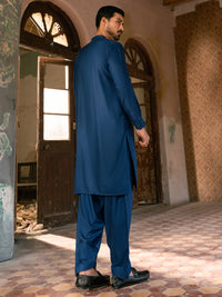 Blue Kameez Shalwar - AL-KS-3373