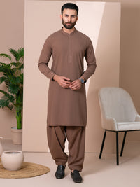 Brown Kameez Shalwar - AL-KS-3376