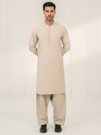 Ivory Kameez Shalwar - AL-KS-3386