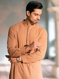 Light Brown Kameez Shalwar - AL-KS-3390