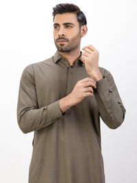 Green Blended Kameez Shalwar - ALWA-KS-368