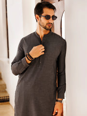 Grey Blended Kameez Shalwar - AL-KS-3094