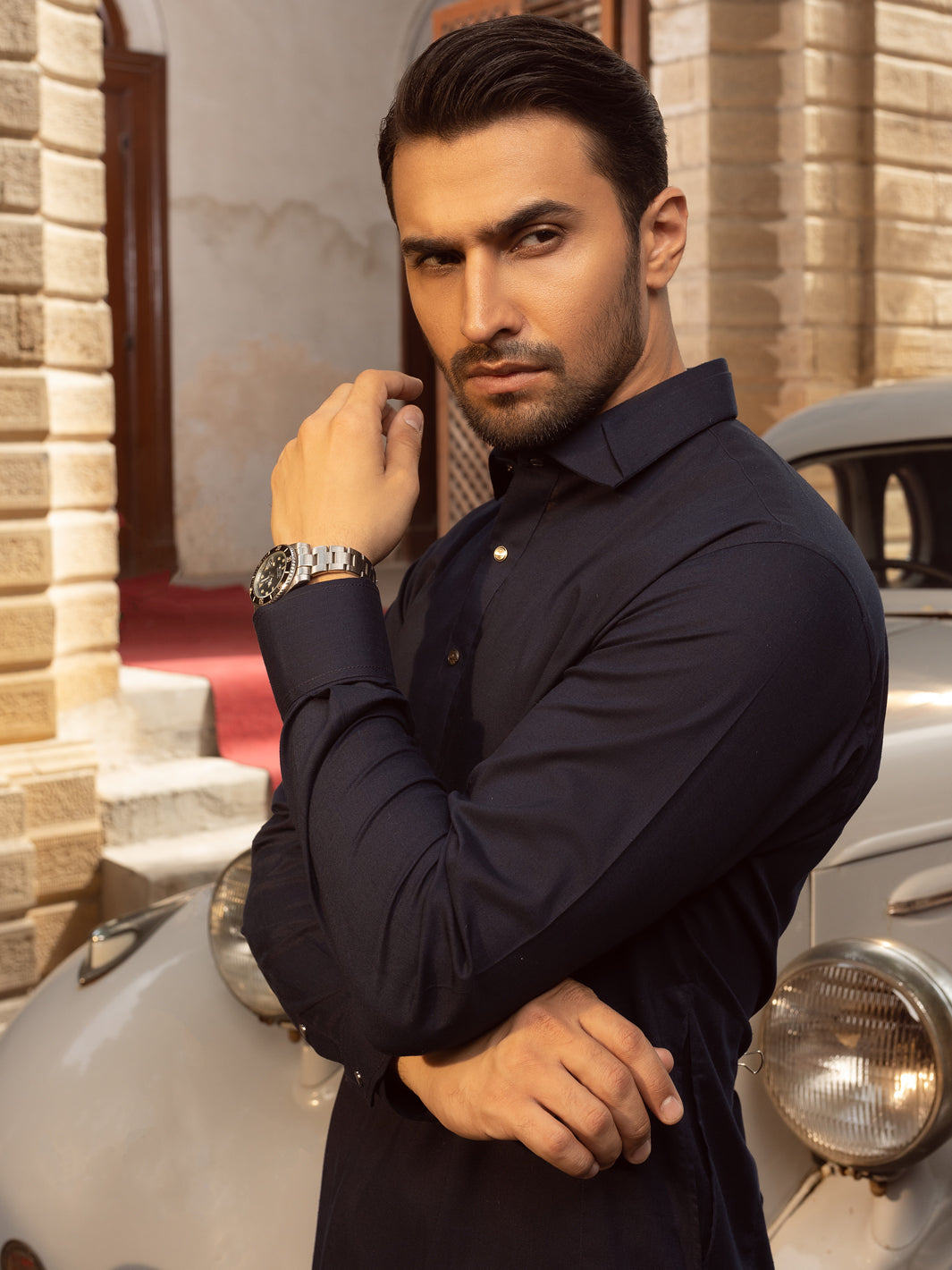 Bl-Mn Blended Kameez Shalwar - ALWA-KS-403