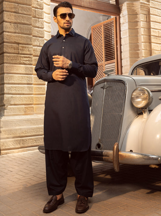 Bl-Mn Blended Kameez Shalwar - ALWA-KS-403