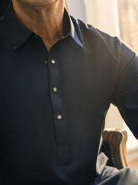 Navy Blue Cotton Kameez Shalwar - ALWA-KS-441