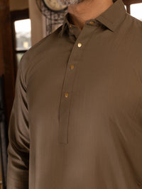 Green Blended Kameez Shalwar - ALWA-KS-451