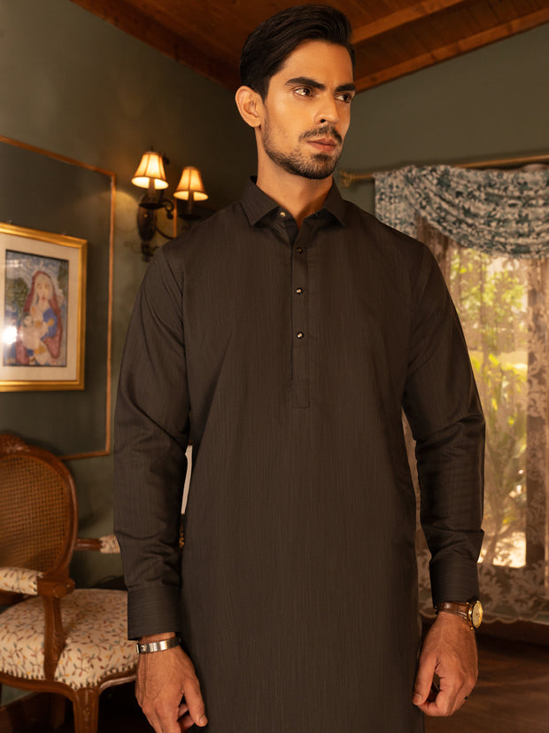 Green Blended Kameez Shalwar - ALWA-KS-454 - Almirah Online