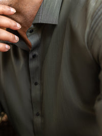 Green Blended Kameez Shalwar - ALWA-KS-459