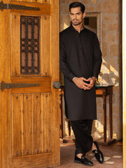 Black Blended Kameez Shalwar - ALWA-KS-468 - Almirah Online