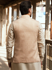 Beige Blended Waistcoat - AL-WC-491