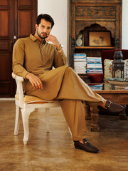 Green Blended Kameez Shalwar - ALWA-KS-502