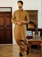 Green Blended Kameez Shalwar - ALWA-KS-502