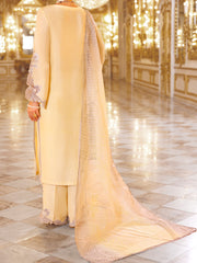 Lemon Sheesha Silk Formal 3 Piece Stitched - AL-3PS-LS-503