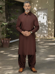 Maroon Blended Kameez Shalwar - ALWA-KS-505